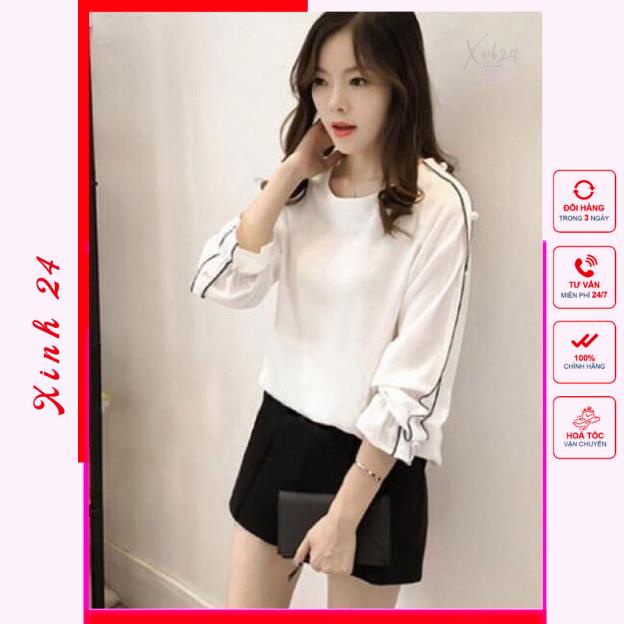 ÁO KIỂU TAY VIỀN XINH ĐẸP | BigBuy360 - bigbuy360.vn