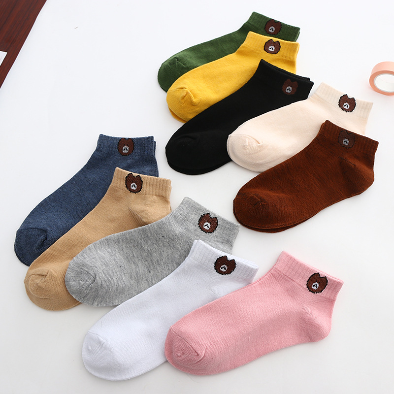 1 Đôi Tất Mắt Cá Unisex In Hình Gấu Thời Trang | BigBuy360 - bigbuy360.vn