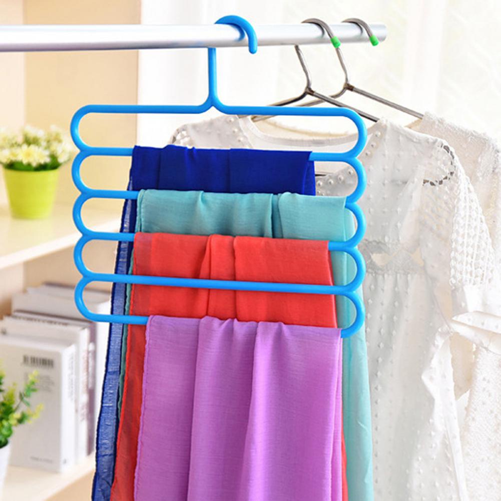 Móc Treo Quần Áo 5 Tầng Tiết Kiệm Không Gian Chống Trượt Đa Năng