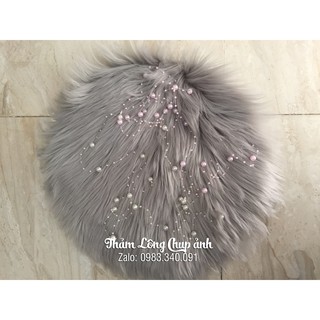 Thảm lông tròn chụp ảnh