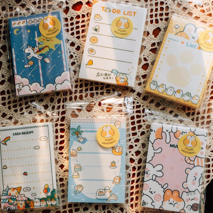 Tệp giấy nhớ Bunny Memo Note