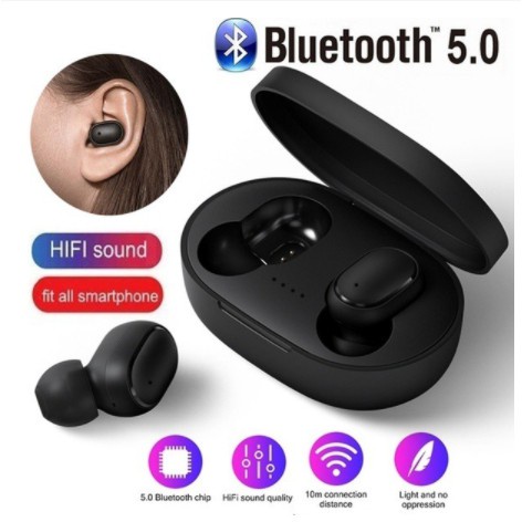 Tai nghe bluetooth A6S Bass cực mạnh công nghệ 5.0 được thiết kế hiện đại nhỏ gọn kiểu dáng sang trọng