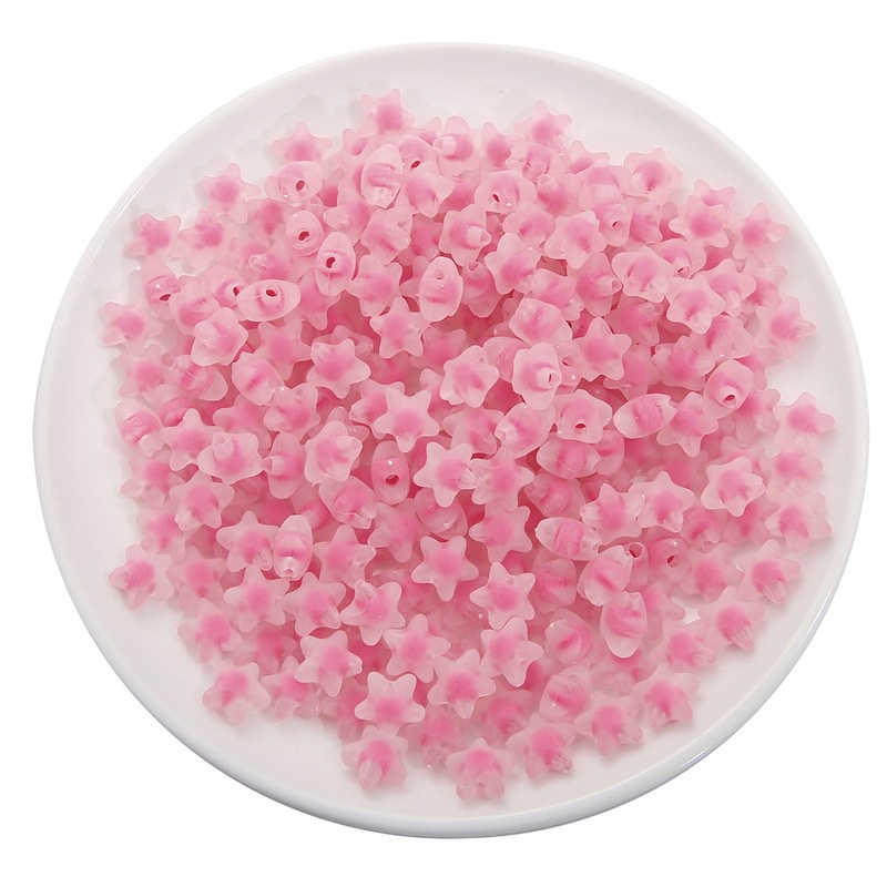 Bộ 80 Hạt Nhựa Acrylic Hình Ngôi Sao Màu Sắc Ngọt Ngào Kích Thước 11mm Dùng Làm Đồ Trang Sức Thủ Công