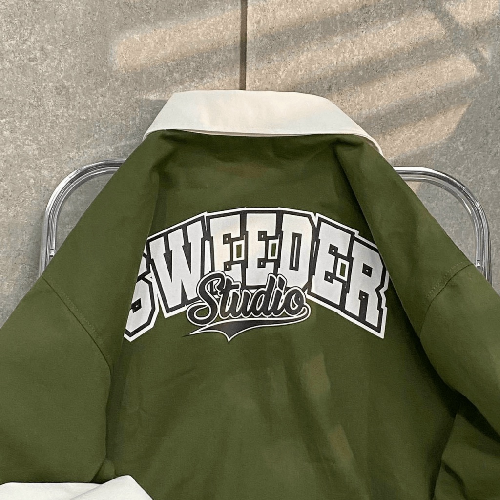 Áo Khoác Nam Nữ Nút Bấm Cổ Sơ Mi Phong Cách Cá Tính Sành Điệu Thời Trang