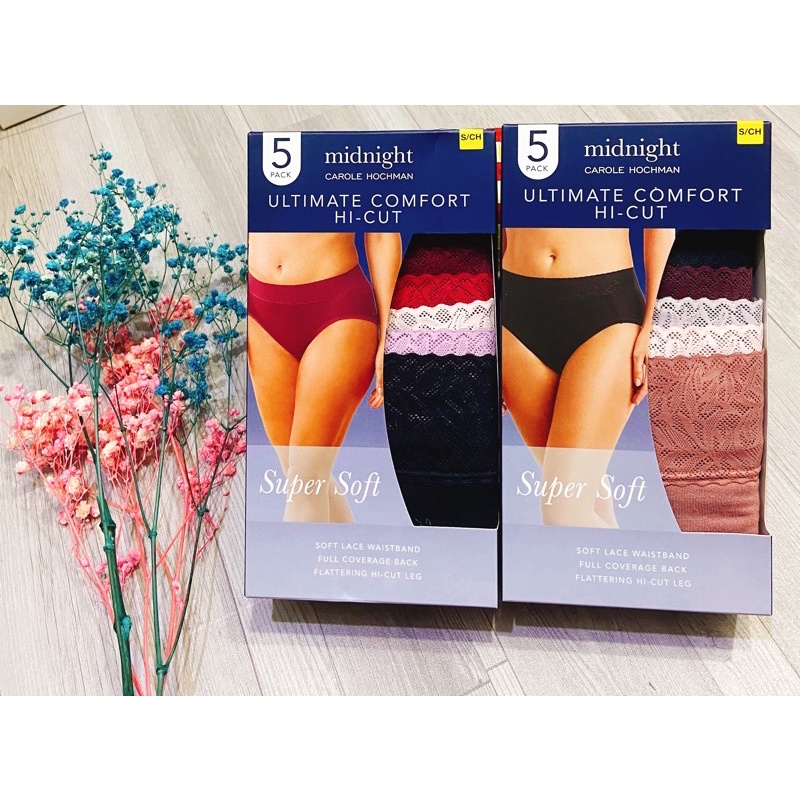 SET 5 QUẦN LÓT LƯNG REN CAROLE HOCHMAN MIDNIGHT CHÍNH HÃNG
