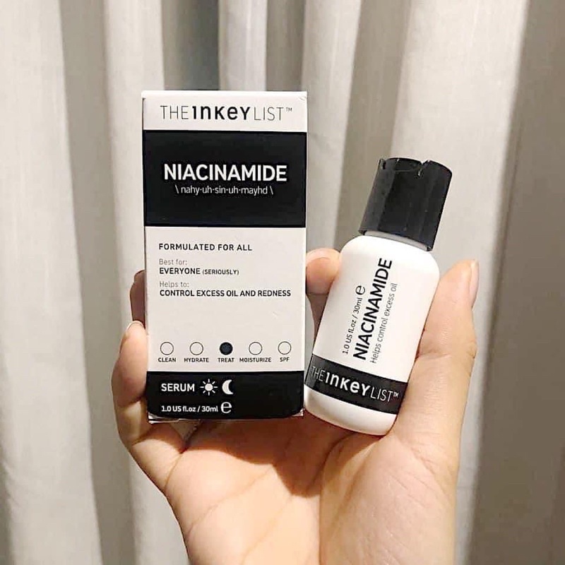 Tinh chất dưỡng da Niacinamide The Inkey List se khít lỗ chân lông, mờ thâm mụn