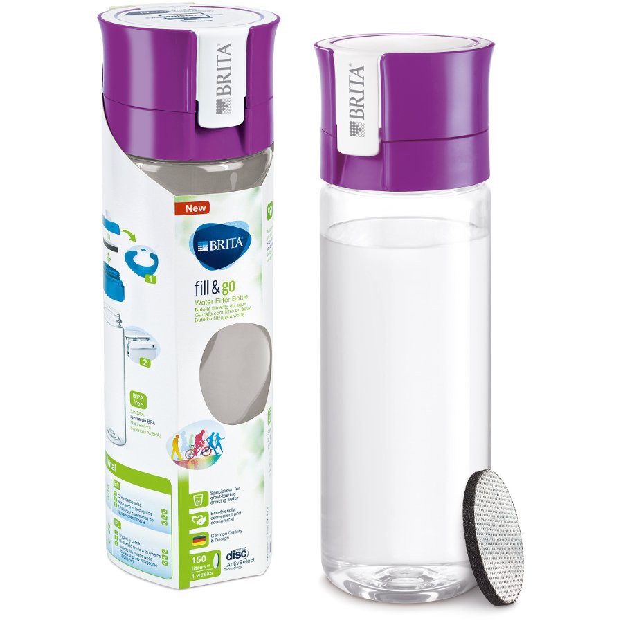 Bình lọc nước cầm tay Brita Fill&Go - Nhập khẩu Châu Âu