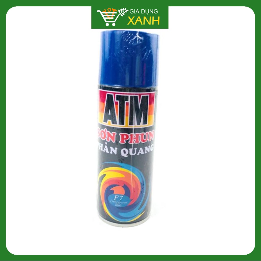 Sơn xịt ATM phản quang màu F7, màu xanh dương, 400ml