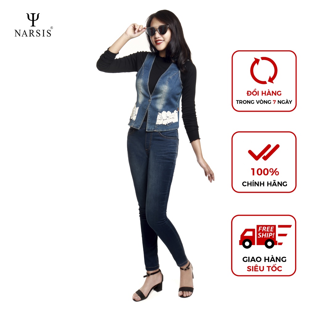 Áo Jile bò nữ Narsis L7022 màu xanh