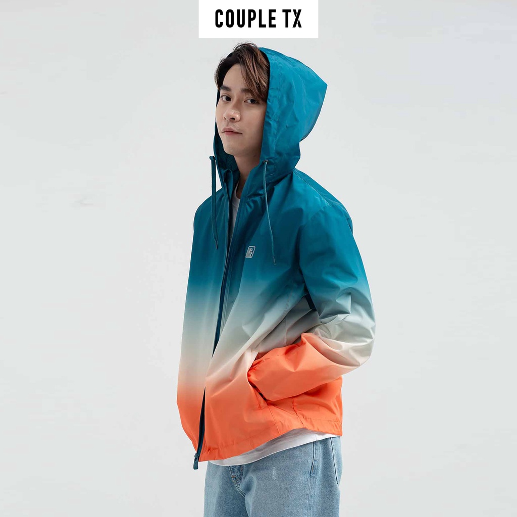 Áo Khoác Dù Nam Couple TX Trượt Nước Ombre Loang Màu MOP 1023