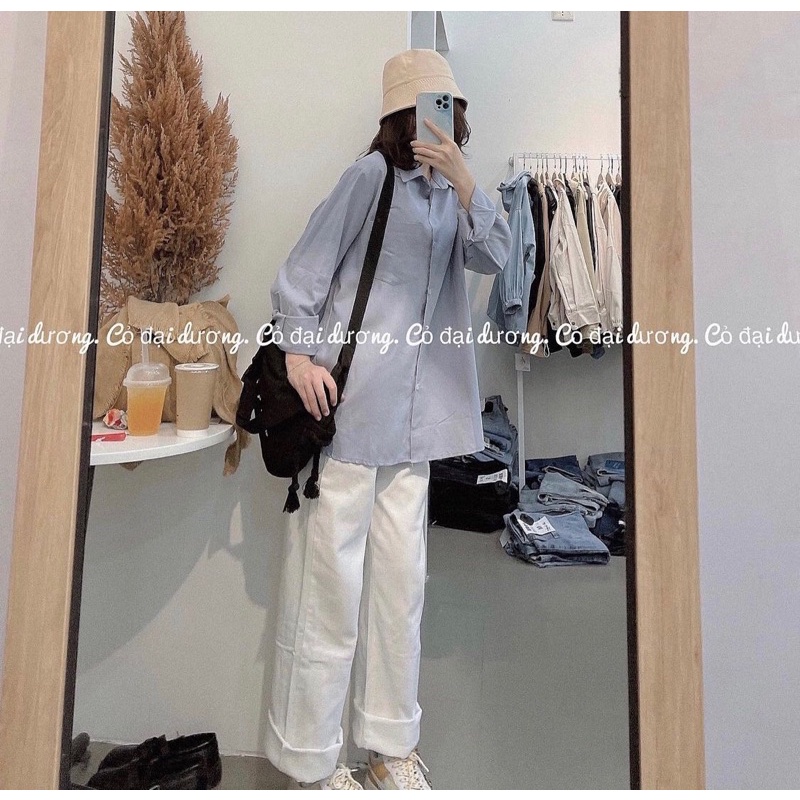 [ FREE SHIP] Sơ Mi Bazic Trơn Túi Trước