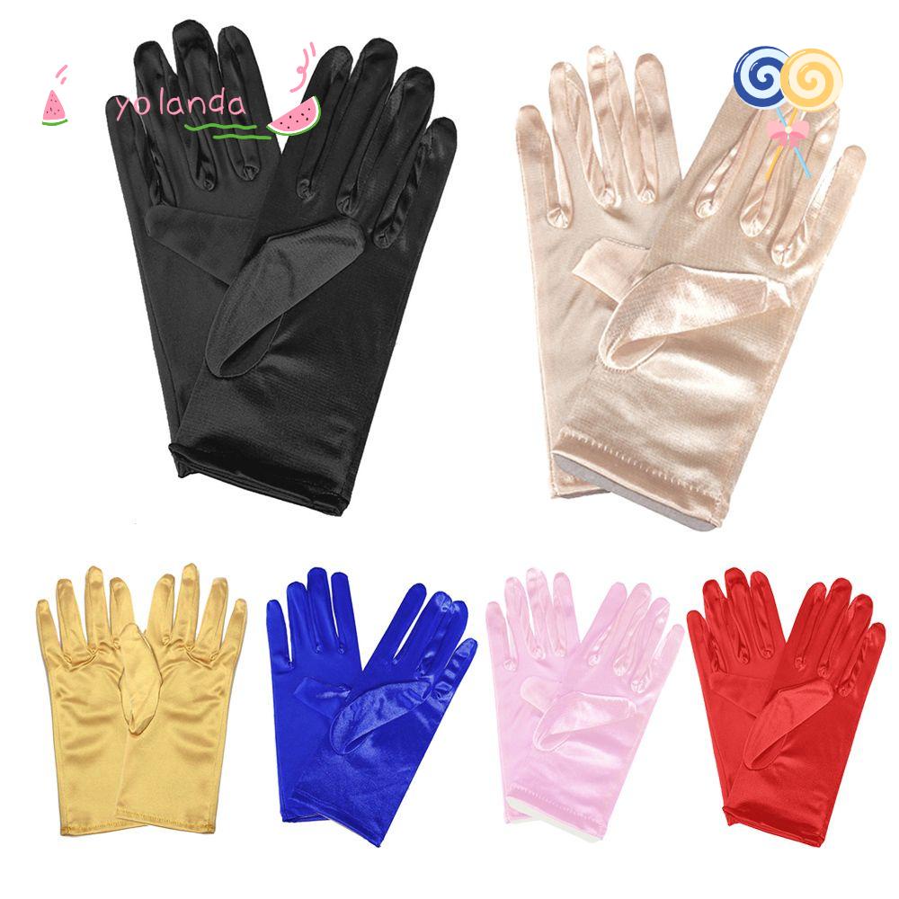 Găng Tay Satin Co Giãn Dùng Làm Phụ Kiện Chụp Ảnh Cho Cô Dâu