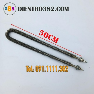 Điện trở sấy khô chữ U dài 50cm có cánh tản nhiệt - Điện trở 382