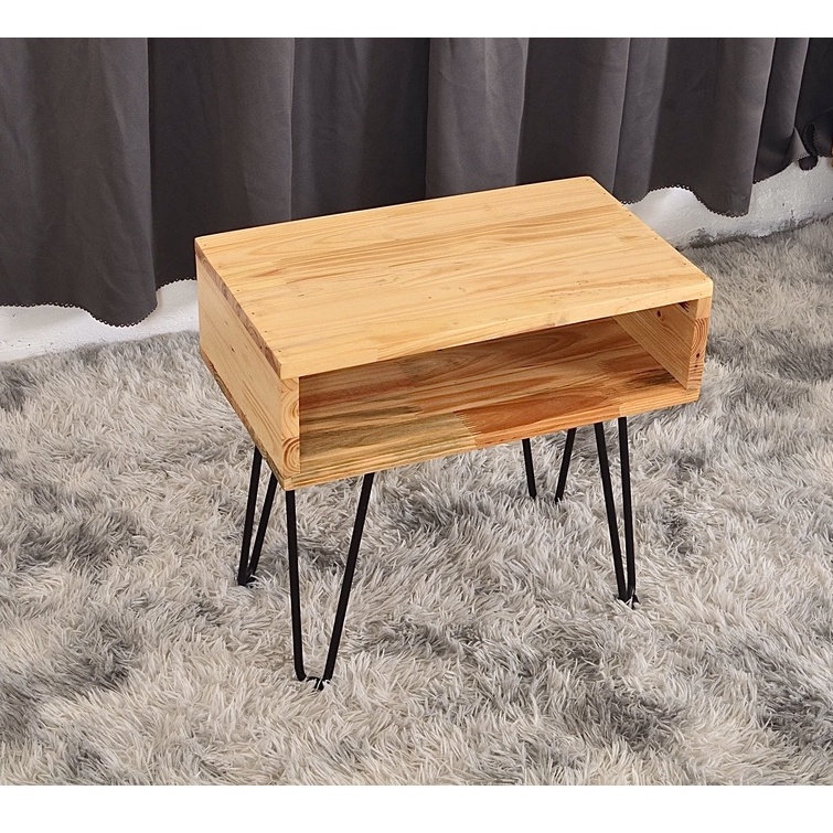 Tủ Đầu Giường Gỗ Tự Nhiên Nâu Vintage PHÚC MINH