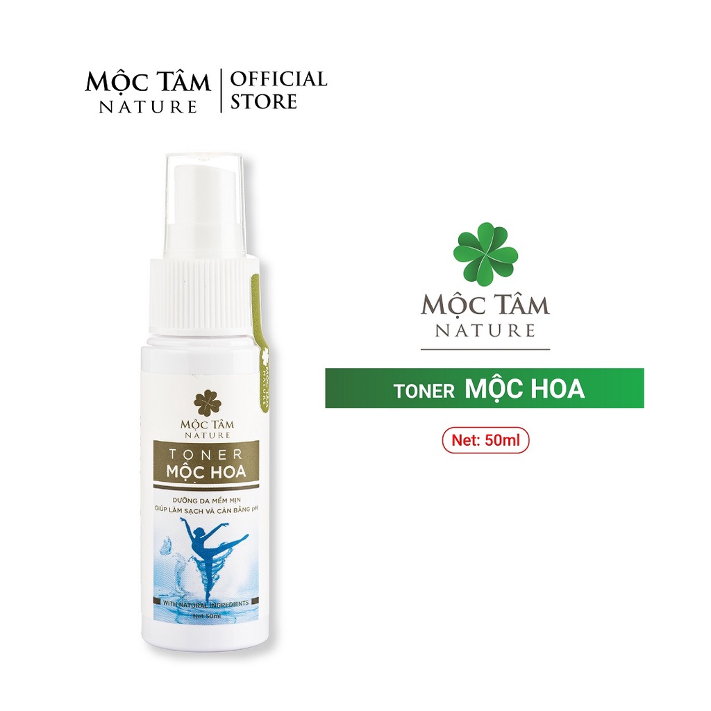 Toner Mộc Hoa 50ml - Dưỡng Da Mềm Mịn, Làm Sạch và Cân Bằng pH