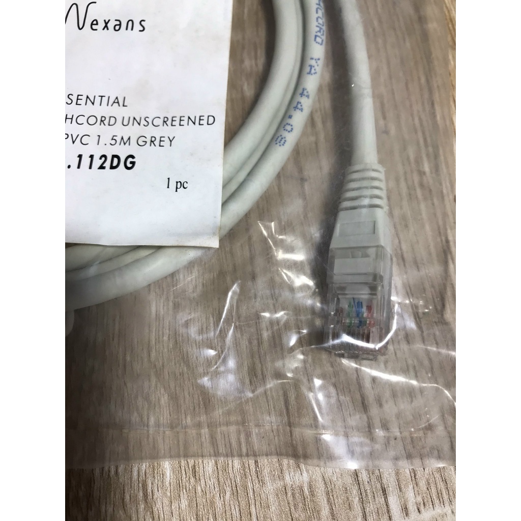 Nexans Essential Patchcord Unscreened Cat5e PVC N101.112DG 1.5m