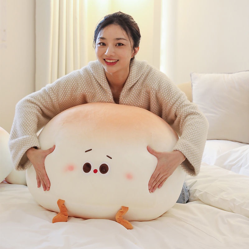 Gối Bông Mềm Mại Hình Bánh Mì Trang Trí Ghế Sofa