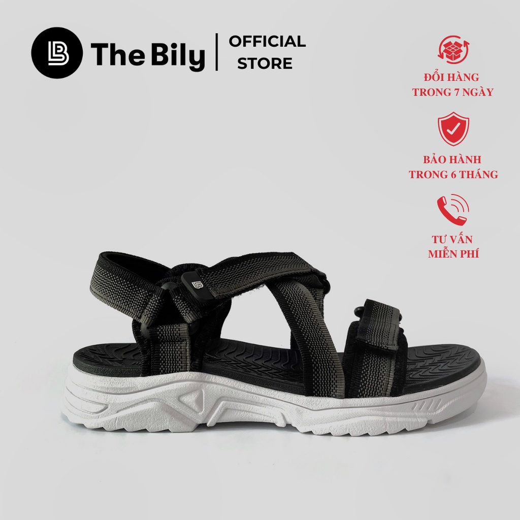 Giày Sandal Nam Nữ Unisex The BiLy Quai Chéo Dây Dù Đế Phylon Siêu Êm Nhẹ Nhiều Màu-BLDTMD02
