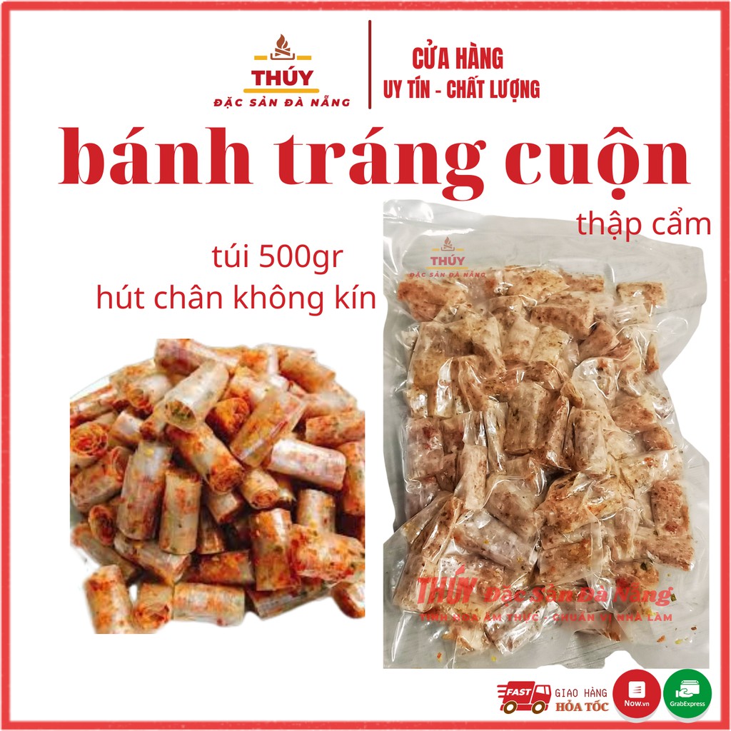 500gr Bánh Tráng Cuộn Thập Cẩm siêu ngon siêu phê