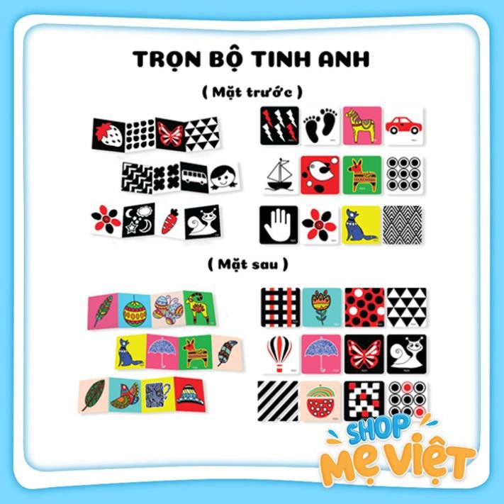 [FREESHIP] Bộ Thẻ Kích Thích Thị Giác Cho Trẻ Sơ Sinh Phát Triển Toàn Diện [Chuẩn Phương Pháp Montessori]