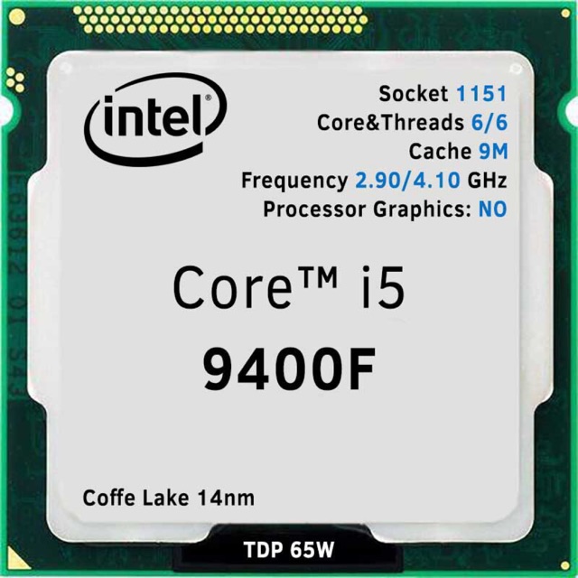 CPU Core i5 9400F Tray New