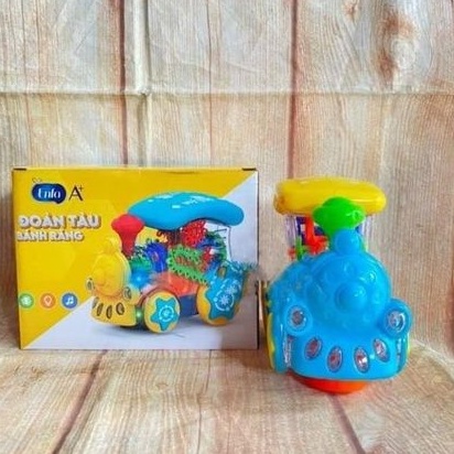 Tàu hỏa dùng pin chạy, phát nhạc, có đèn