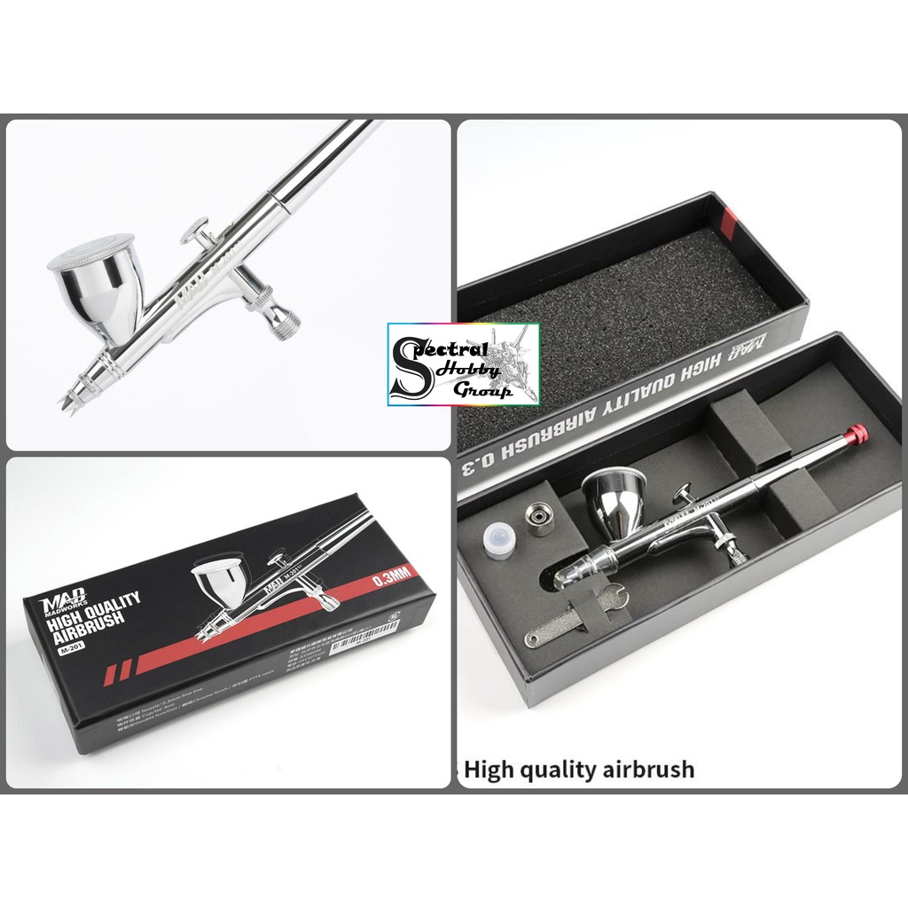 Bút sơn mô hình MADWORK 0.3mm Pen Airbrush M201+ plus Madworks HIGH QUALITY new ver