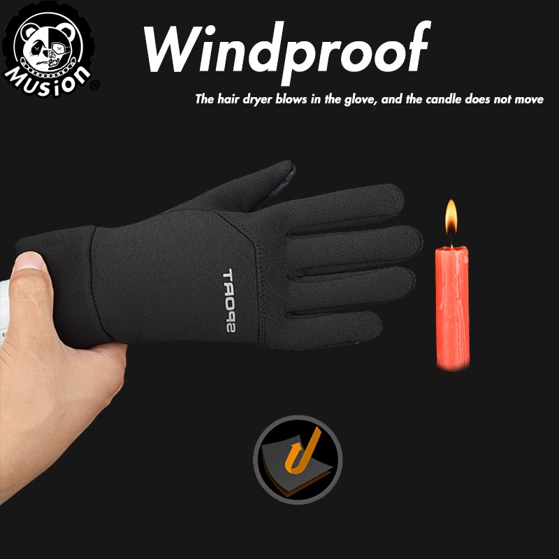 Găng tay Musion có thể chạm màn hình cảm ứng chống gió chống thấm nước để lái xe