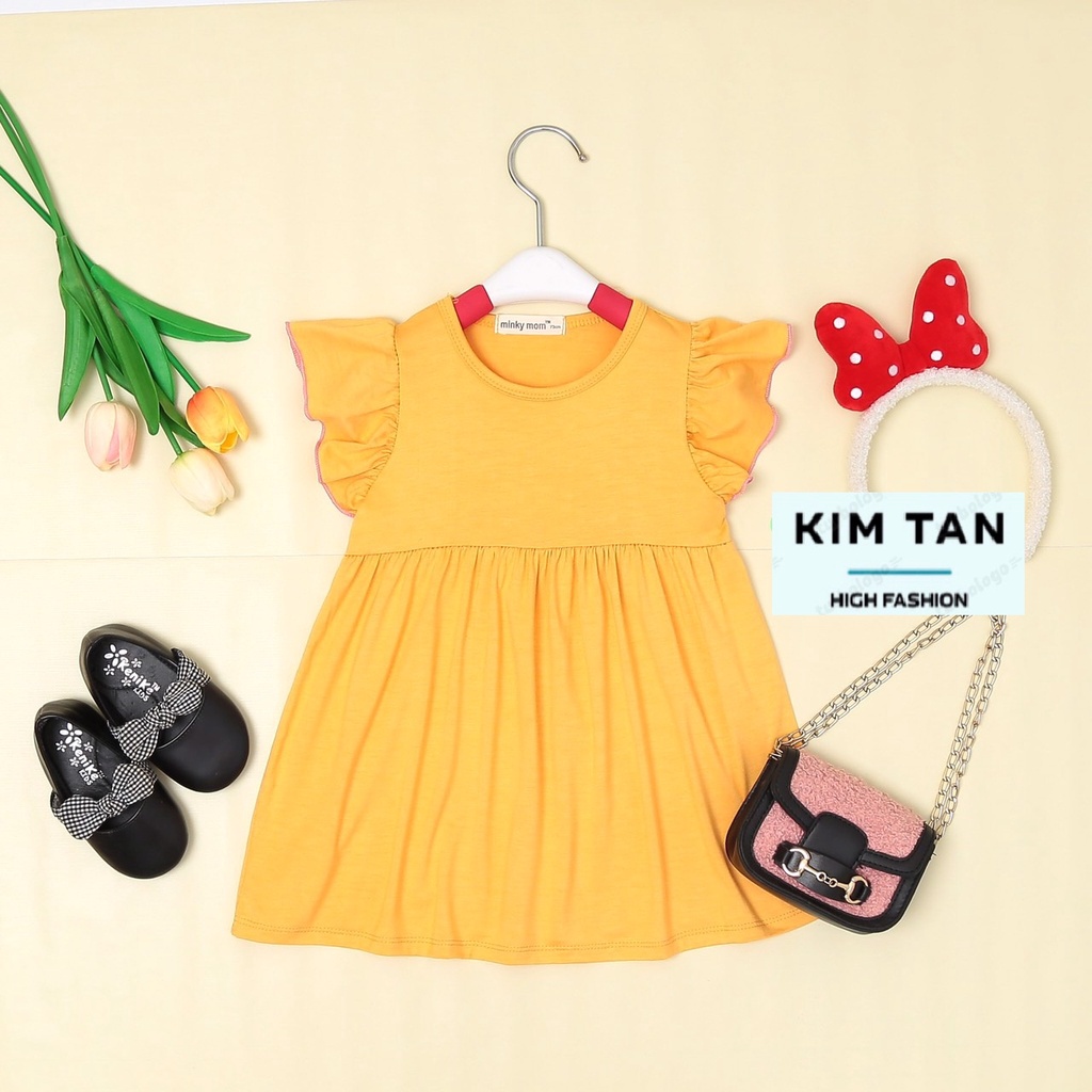 Váy MINKY MOM Cánh Tiên  ⚡FREESHIP⚡ Chất Thun Lạnh Cho Bé Gái Thoải Mái Thoáng Mát Ngày Hè