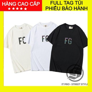 [Freeship - Hình Thật]Áo Fear Of God phản quang ngắn tay Full Tag Túi, áo thun unisex street style