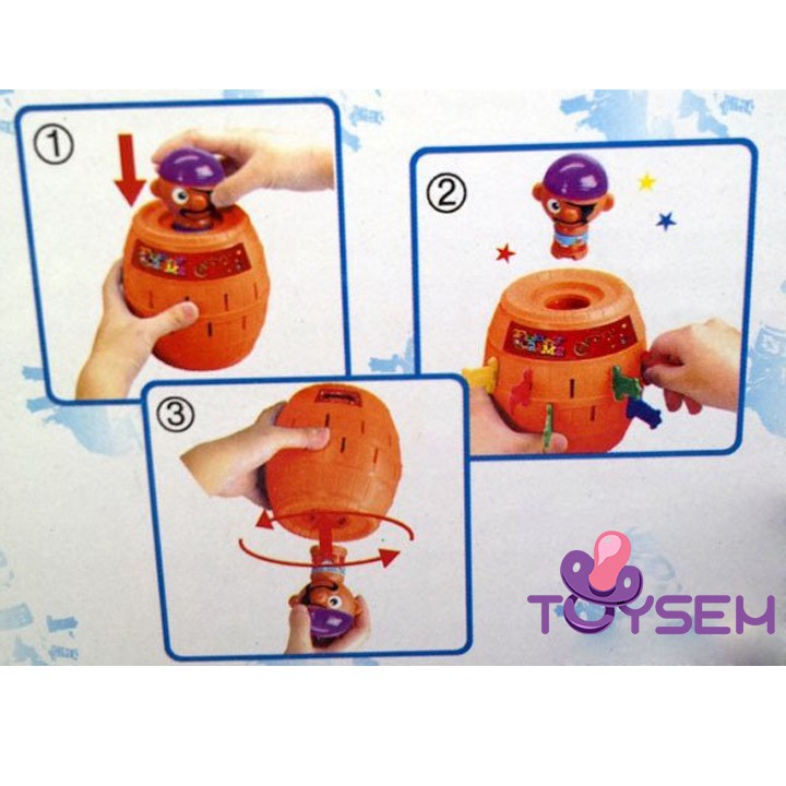 Đồ chơi trẻ em đâm hải tặc siêu kịch tính Toysem cho trẻ trên 3 Tuổi size 16 kiếm - Quà tặng sinh nhật cho bé