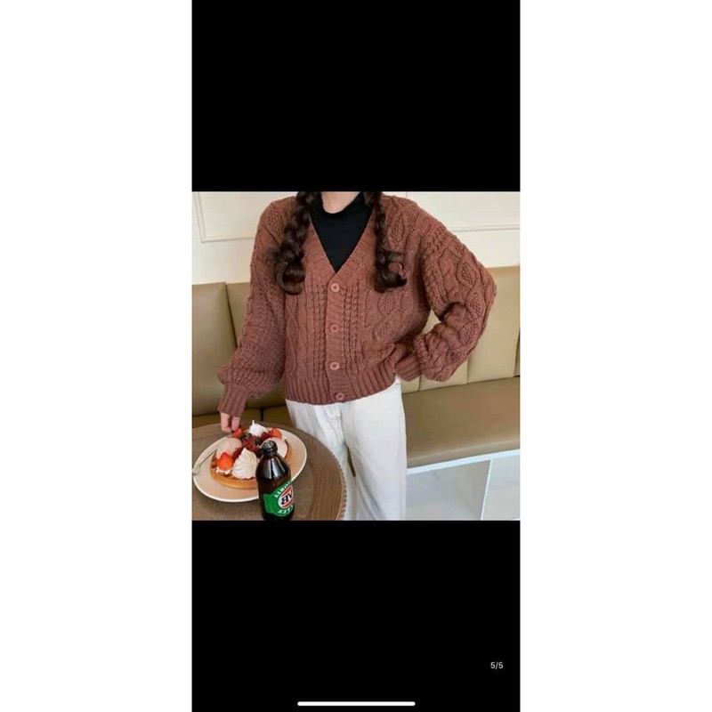 Áo khoác cadigan len thừng ( 4 khuy ) | BigBuy360 - bigbuy360.vn