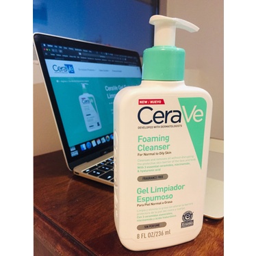 Sữa Rửa Mặt Cerave Dành Cho Da Dầu Mụn/Khô/Nhạy Cảm/Hỗn Hợp Bổ Sung Dưỡng Chất Phục Hồi Da 236ml 473ml - Derma Beauty