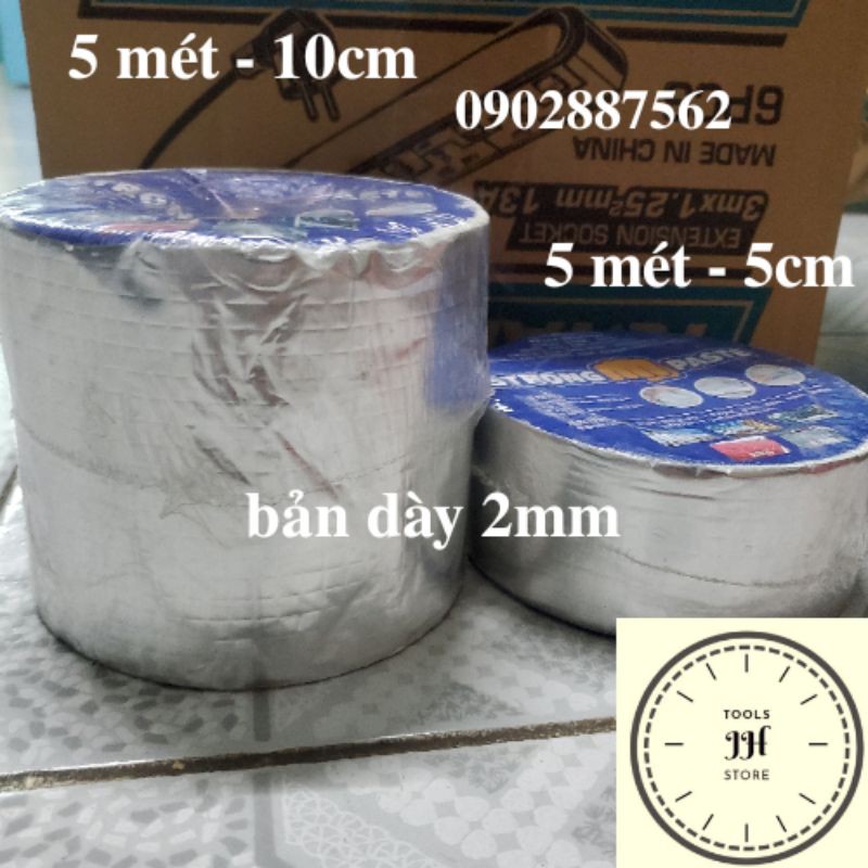 băng keo bạc chống thấm nước, chống dột hàng dày 2mm 50 mét