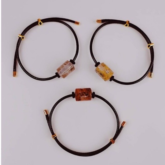Lắc Tay MIRASON Dây Mix Đá Thanh 2 Màu Sang Trọng BMLT071