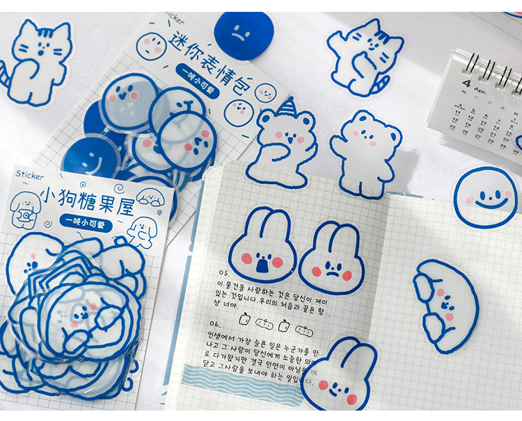 40 Miếng Dán Dễ Thương Trang Trí Nhật Ký, Album