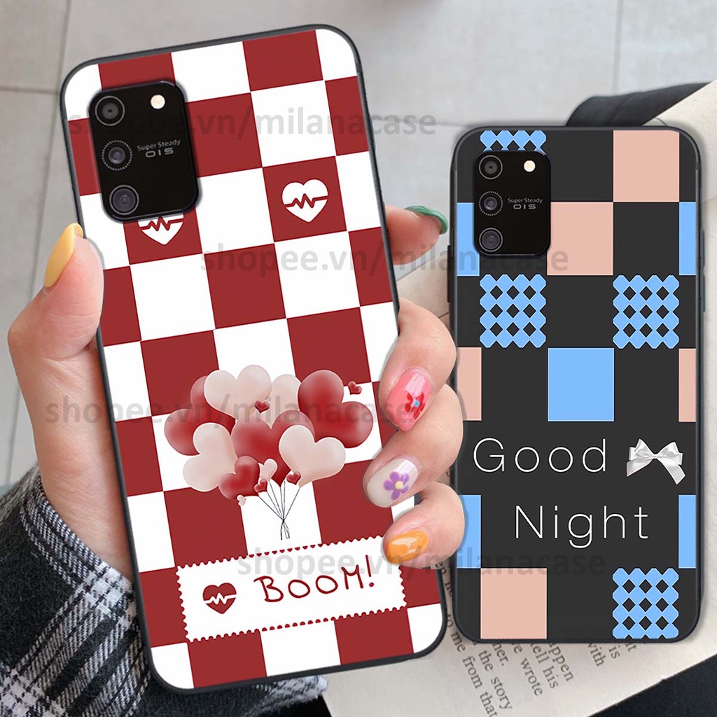Ốp Samsung S10 Lite caro họa tiết nhiều màu sắc siêu đẹp thời trang cá tính