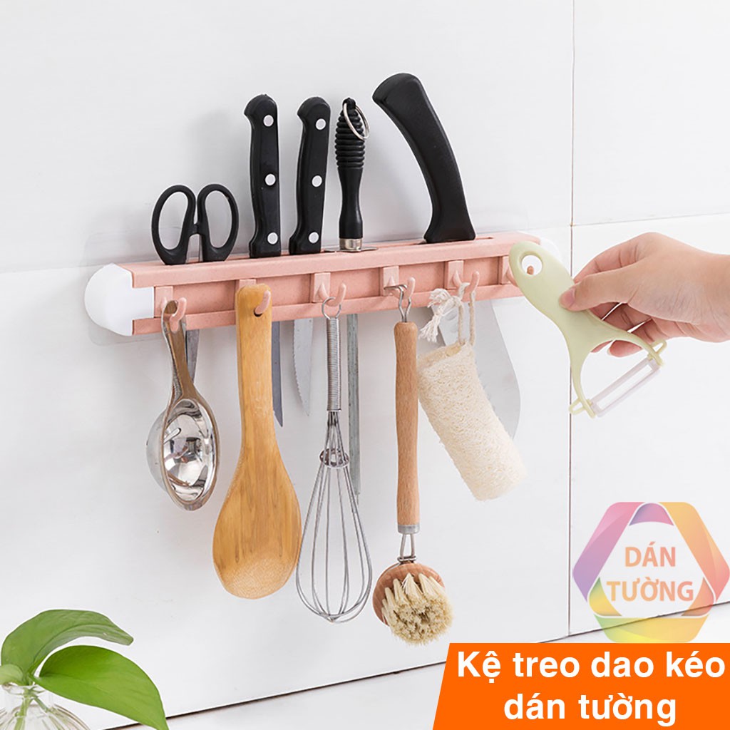 Kệ đựng dao kéo dán tường MDT, giá kệ treo tường nhà bếp đa năng _G80