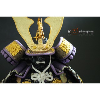Búp bê Samurai , búp bê Nhật Bản .  Y5 TÍM TRẮNG