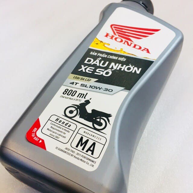 NHỚT XE SỐ HONDA SL10W-30  800ML