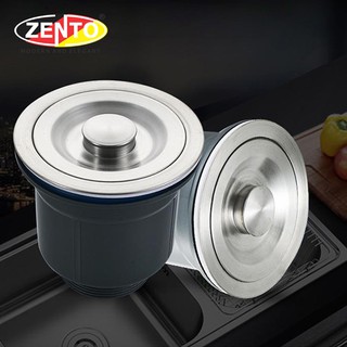 Bầu xi phông chậu rửa chén bát Inox 304 XP140