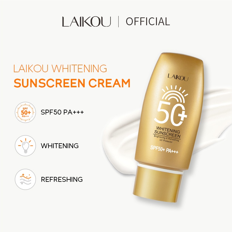 Kem Chống Nắng LAIKOU SPF50 + PA + + + UVA UVB Làm Sáng Da 50g