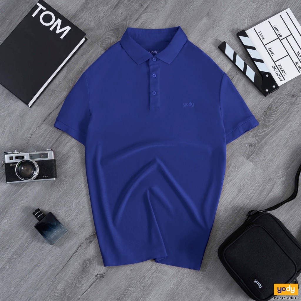 Áo Polo YODY Nam Vải Thun Cotton Mắt Chim Tay Ngắn Thoáng Mát, Mềm Mịn Thời Trang APM5431
