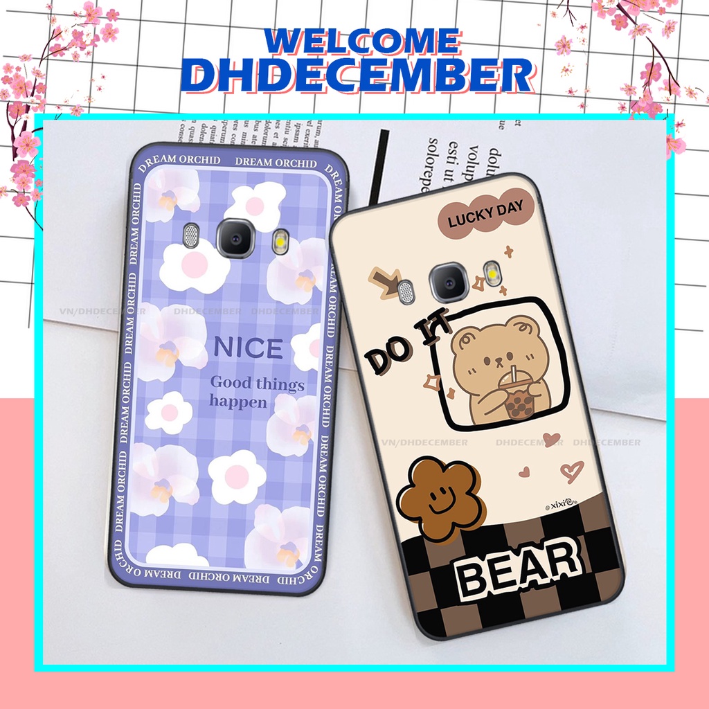 Ốp lưng Samsung Galaxy J3 2016 / J5 2016 / J7 2016 in hình gấu K@ws, gấu nâu, dor@emon RẺ- ĐẸP- BỀN