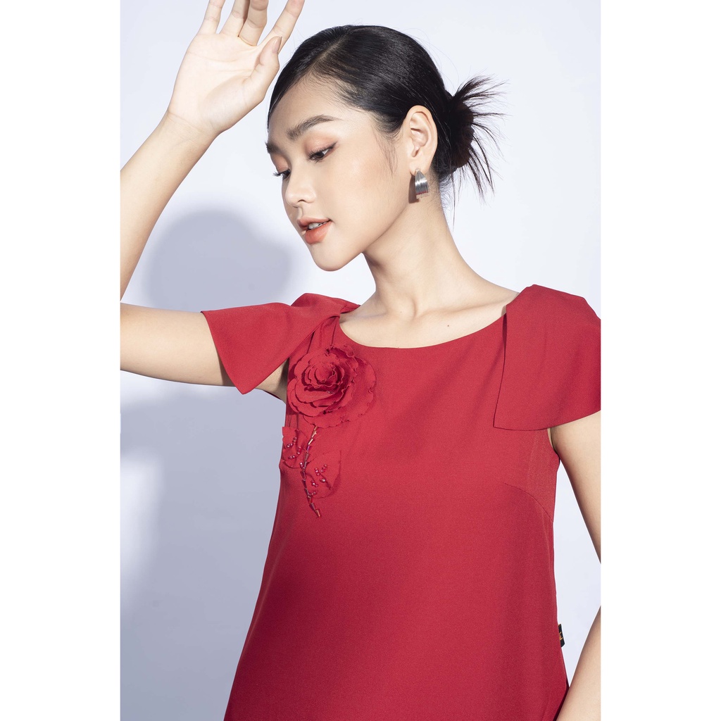 Đầm xuông, tay rơi, ngắn MMOutfit M-DA050221126