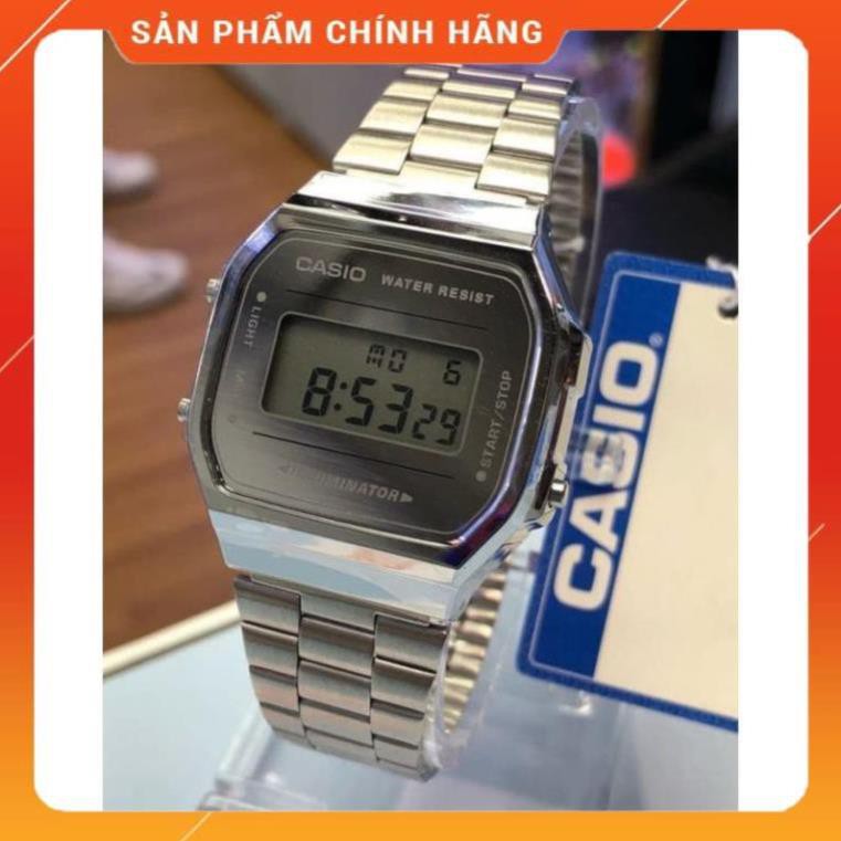 [FullBox] Đồng hồ nam Casio A168 Full Box cổ điển, chống nước, dây thép không gỉ, lịch sự, thời trang | BigBuy360 - bigbuy360.vn