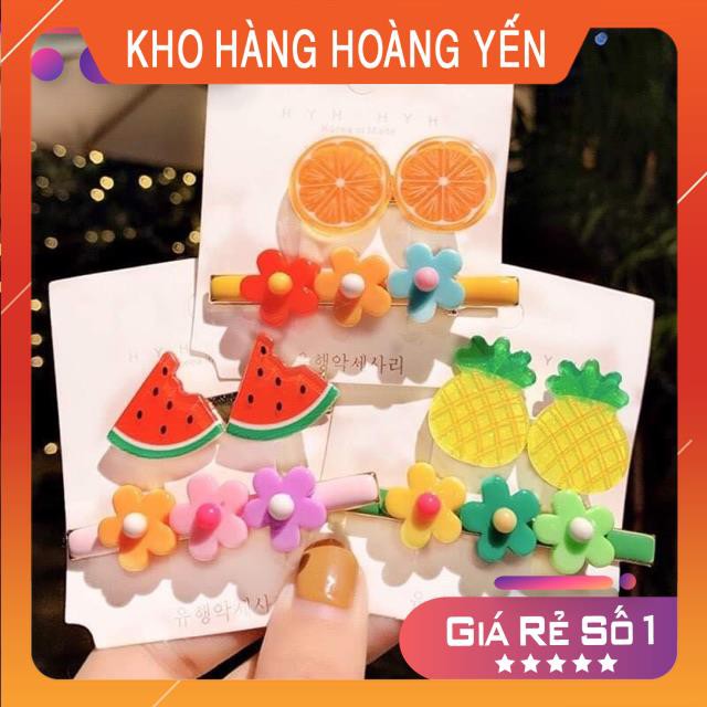 Set 2 ghim hoa quả cute