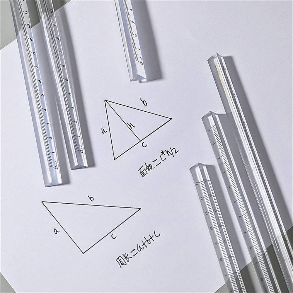 Thước đo hình tam giác bằng acrylic trong suốt 15/ 20cm