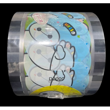 (2400 Nắp) Cuộn Màng Ép Ly Nhựa - Màng Dập Cốc In Sẵn Các Hình - Chọn Màu IB Shop - NHẬT ANH