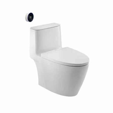 Bồn cầu 1 khối ACT-902VN/BW1 kỹ thuật xả rửa vành Rim Hygiene - Vật liệu xây dựng BigH